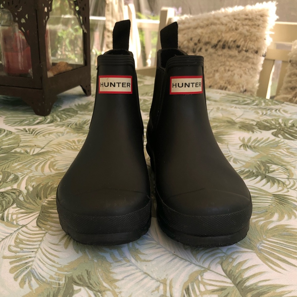 Hunter Chelsea Boots Black Size 6